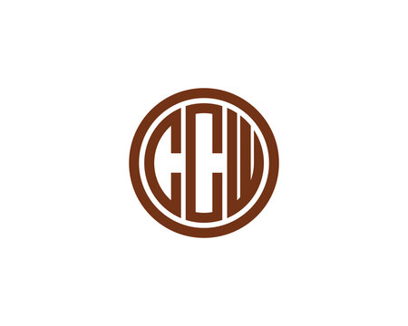 CCW logo design vector template. CCW
