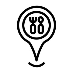 food location Line Icon