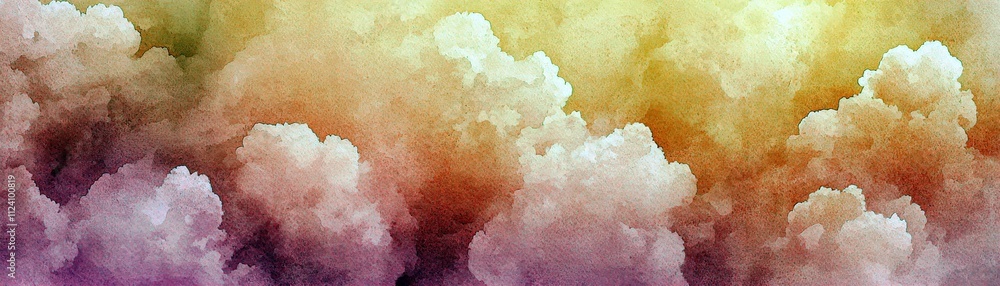 Poster colorful gradient clouds in soft pastel tones with subtle textures for use in backgrounds, designs, 