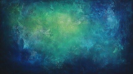 Obraz premium Elegant vintage marbled textured border framing a soft center light against dark blue and green gradient background