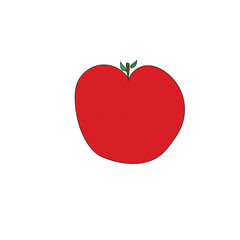  apple icon sign and symbol. apple color icon for website design and mobile app developmentPrint