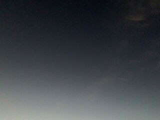 The gloomy evening sky