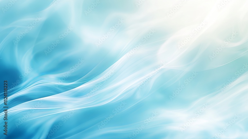 Poster blur abstract soft blue background with smooth gradient, gentle hues, subtle texture, and depth for 