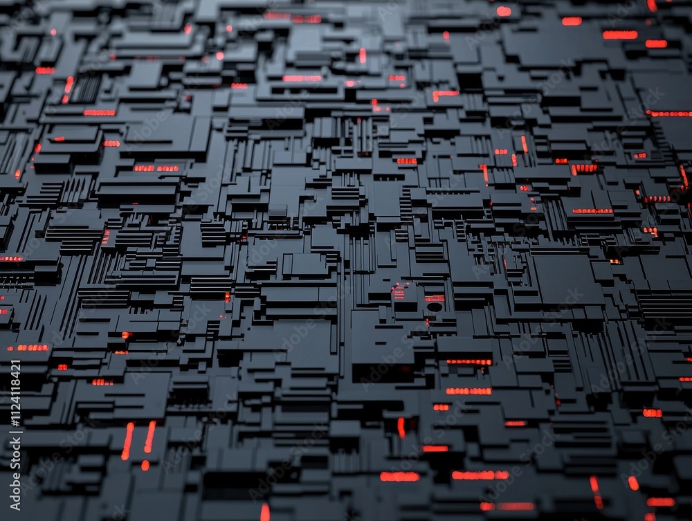 Aufkleber exploring digital patternsabstract technology design studio environment high-detail viewpoint modern