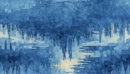 Clear Plain Shiny Warm Soft Vintage Bokeh Cloudy Wave Like Geometric Blue Background or Texture