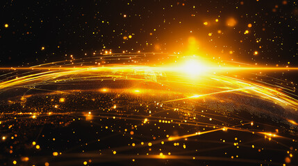 Obraz premium Abstract business Financial charts show a significant increase in profits in the stock market.This is driven by higher interest rates and continued growth. In the innovation world network of financial