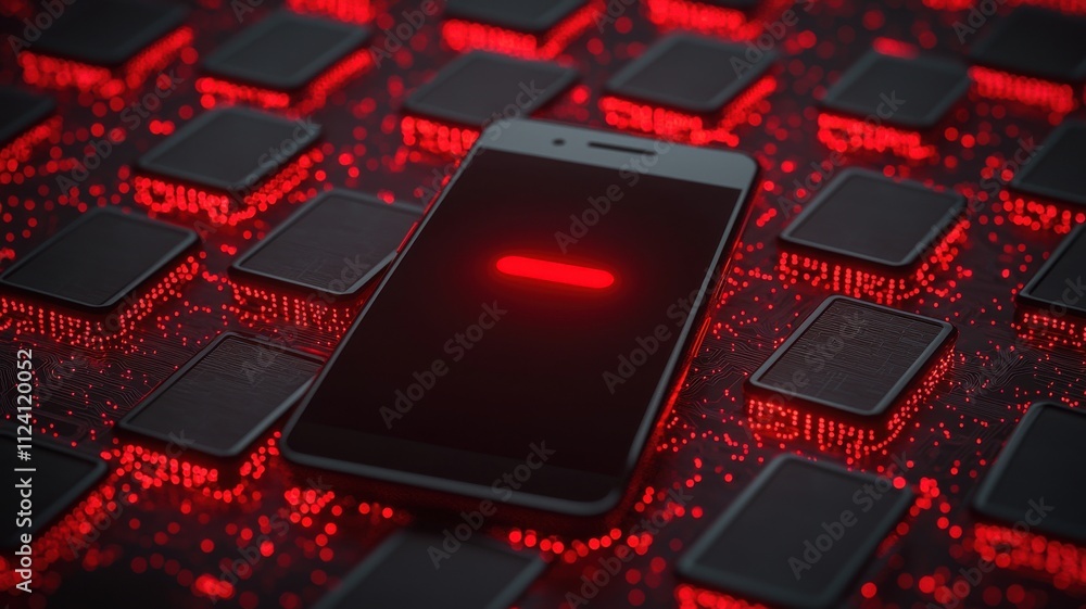 Poster cybersecurity threat detection digital space image high-tech environment close-up view data security