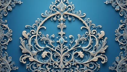 Clear Plain Shiny Warm Soft Vintage Bokeh Cloudy Wave Like Geometric Blue Background or Texture