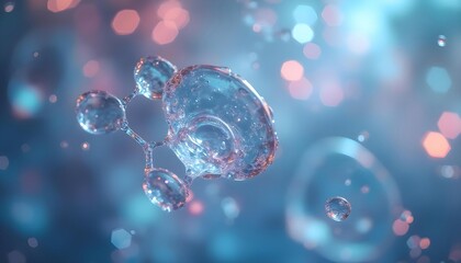 The molecular structure under a microscope, whether sugar or water, is composed of molecules, which are composed of two or more atoms connected or bonded together,