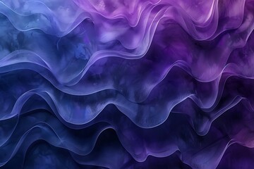 Obraz premium Abstract Purple Blue Wave Layers Design