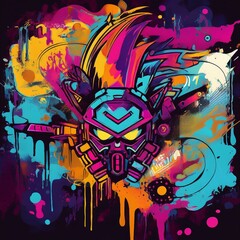 graffiti on the wall