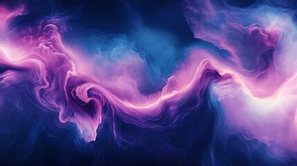 Fototapeta premium Abstract swirling nebula with pink, purple, and blue hues. (1)