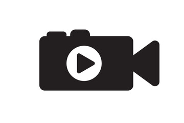 Video Camera icon on transparent background
