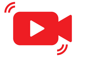 Video icon set. video camera icon vector. movie sign. cinema