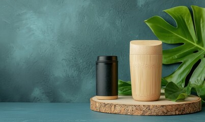 Eco-friendly bamboo products showcase in modern design