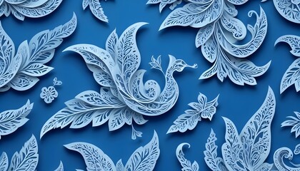 Clear Plain Shiny Warm Soft Vintage Bokeh Cloudy Wave Like Geometric Blue Background or Texture