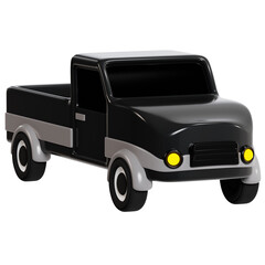 3D Model of Classic Pickup Truck