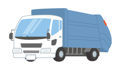 ゴミ収集車のイラスト