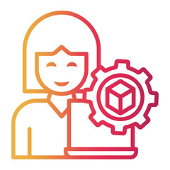 Obraz premium designer Line Gradient Icon