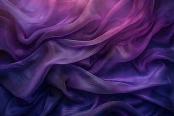 Obraz premium Abstract Draped Purple and Violet Sheer Fabric