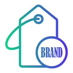 brand Line Gradient Icon