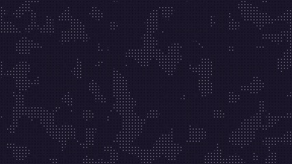 Minimalist dark purple background featuring scattered white dotted elements. Ideal for tech futuristic designs holiday decor branding posters or web design templates. Modern and sleek.