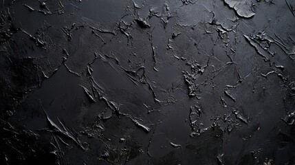 Obraz premium Elegant black concrete textured grunge abstract background with roughness and irregularities, minimalist art style, 2020 color trend, rough stylized texture