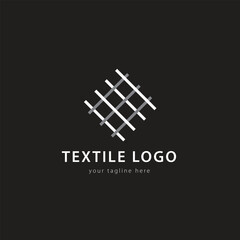textile logo vector template