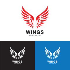 wing  logo vector template