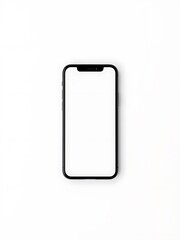 Naklejka premium Modern Smartphone with Blank Screen on a White Background. AI Generated