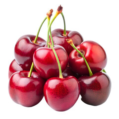 Cherries isolated on white background
