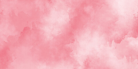 Fototapeta premium pink background with texture pink background with watercolor, Soft pastel pink watercolour background painted on white paper texture, business card concept vector.