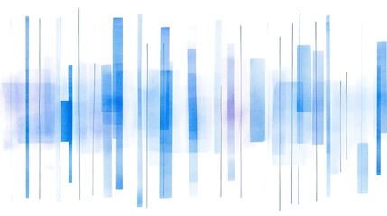 An Abstract Design Featuring Shades of Blue with Vertical Lines and Soft Watercolor Effects