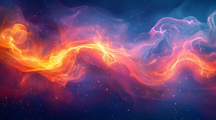 Fototapeta premium swirling colors of red and blue in abstract ethereal art