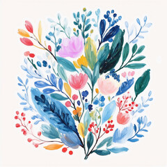 Gorgeous Abstract Floral Oil Painting
