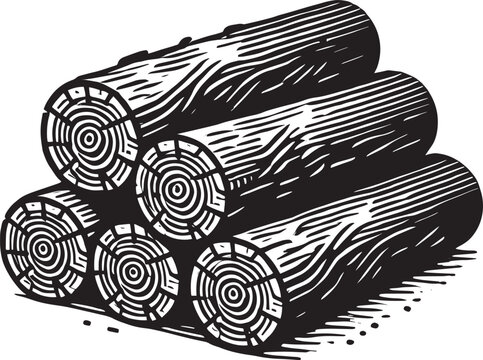 recommend clip art: Wood log stack silhouette vector illustration isolated on white background
                    
                    wood log, wood, isolated, wood log silhouette, wood log illustration, tree trunk, log, wood - material, detailed, round, cut