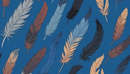 Clear Plain Shiny Warm Soft Vintage Bokeh Cloudy Wave Like Geometric Blue Background or Texture