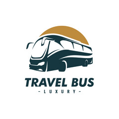 travel bus logo design template