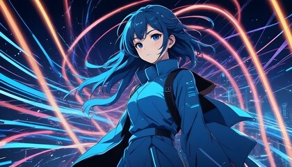 Clear Plain Shiny Warm Soft Vintage Bokeh Cloudy Wave Like Geometric Blue Background or Texture