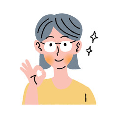 問題を解決する女性の上半身3