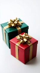 Fototapeta premium A Pair of Beautifully Wrapped Christmas Gifts.