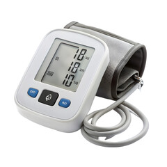 Blood pressure monitor isolated on white background