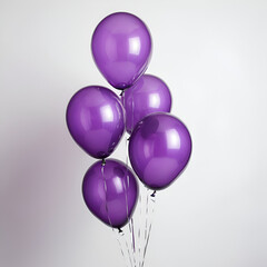 purple balloons