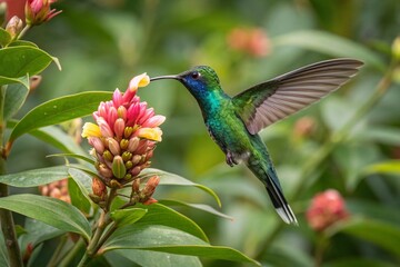 Fototapeta premium colibri, beija flor, hummingbird, bird, generative ai