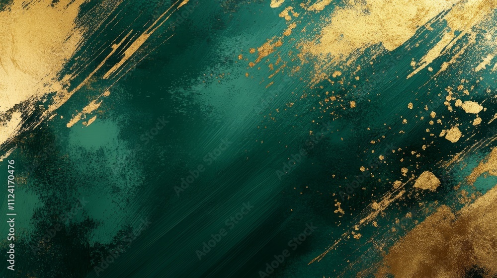Poster dynamic abstract art composition digital canvas visual artwork vibrant palette close-up perspective 