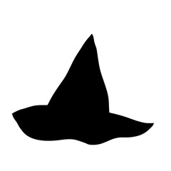 Fototapeta premium Halloween Witch Hat Silhouett
