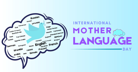 Celebrate Heritage with International Mother Language Day. Campaign or celebration banner