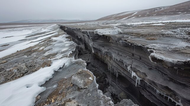 Permafrost: Ground that stays frozen year-round is now thawing due to temperature rise, releasing long-trapped carbon and further intensifying global warming.
 - Powered by Adobe