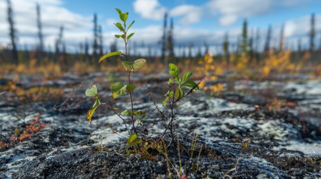 Permafrost: Frozen ground that stays solid throughout the year, now thawing with rising temperatures, releasing carbon stored for centuries into the atmosphere.
 - Powered by Adobe