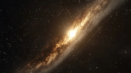 Fototapeta premium Stunning cosmic galaxy and nebula with star-filled sky and glowing energy